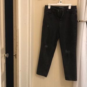 Wild fable black distressed mom jeans